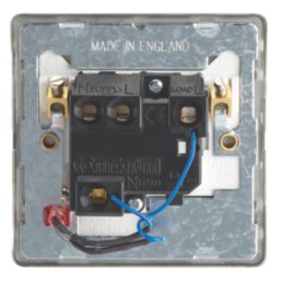 Contactum Lyric 13A Switched Fused Spur with Neon Brushed Brass with White Inserts