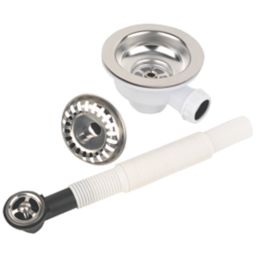 Essentials Stainless Steel Strainer Waste 1 Bowl  90mm