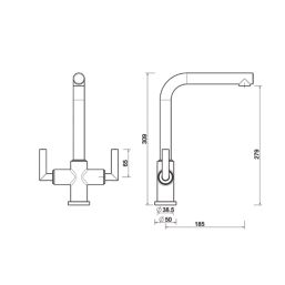 Swirl Dolce Tap Brushed Brass