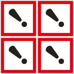 Essentials  Harmful/Irritant GHS Labels (Sheet) 100mm x 100mm