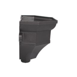 FloPlast Cast Iron Effect Ogee Hopper 65-68mm Black