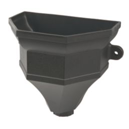 FloPlast Cast Iron Effect Ogee Hopper 65-68mm Black