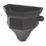 FloPlast Cast Iron Effect Ogee Hopper 65-68mm Black