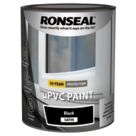 Ronseal  750ml Black Satin Self Priming uPVC Paint