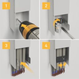 D-Line Safe-D50 U Clip Fire Rated Steel Cable Clips 50mm 50 Pack