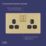 LAP  13A 2-Gang DP Switched Switched Sockets Satin Brass  with Black Inserts 5 Pack