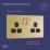 LAP  13A 2-Gang DP Switched Switched Sockets Satin Brass  with Black Inserts 5 Pack