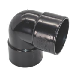 FloPlast Solvent Weld Bends 90° Black 40mm 5 Pack