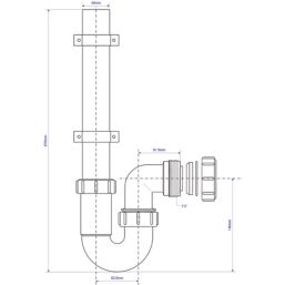 McAlpine Standpipe Appliance Trap White 40mm