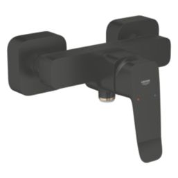 Grohe Dice Exposed Single Outlet Manual Matt Black Single Lever Shower Mixer