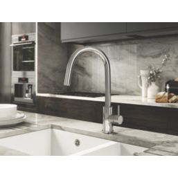 ETAL Velia  Concealed Pull-Out Kitchen Mixer Tap Polished Chrome