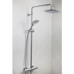 Bristan Carre Rear-Fed Exposed Chrome Thermostatic Mixer Shower