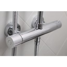 Bristan Carre Rear-Fed Exposed Chrome Thermostatic Mixer Shower