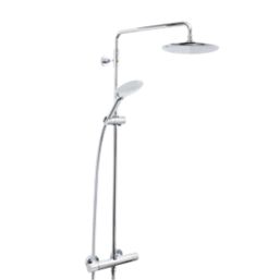 Bristan Carre Rear-Fed Exposed Chrome Thermostatic Mixer Shower