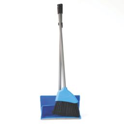 Hillbrush Lobby Dustpan & Soft Angle Brush Set Blue