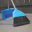 Hillbrush Lobby Dustpan & Soft Angle Brush Set Blue