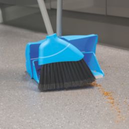 Hillbrush Lobby Dustpan & Soft Angle Brush Set Blue