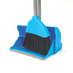 Hillbrush Lobby Dustpan & Soft Angle Brush Set Blue