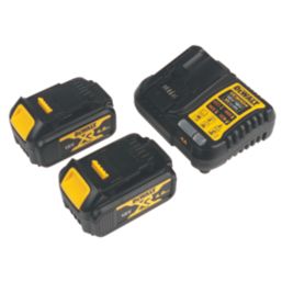 DEWALT DCK2099P2T-GB 18V 2 x 5.0Ah Li-Ion XR Brushless Cordless SDS Plus Drill & Impact Driver Twin Pack