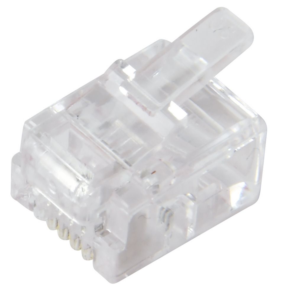 Philex RJ11 6P/4C Connector Plugs 100 Pack Screwfix