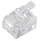Philex RJ11 6P/4C Connector Plugs 100 Pack