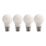LAP  B22 A60 LED Light Bulb Milky 806lm 4.9W 4 Pack