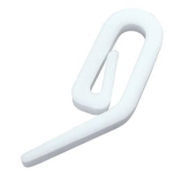Renaissance Plastic Curtain Hooks White 100 Pack