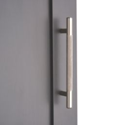 Elite Knobs & Handles Kensington Knurled T Bar Handle Brushed Nickel 180mm
