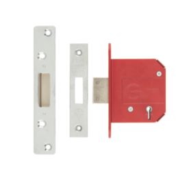 ERA Fire Rated  5 Lever Chrome Mortice Deadlock 76mm Case - 56mm Backset