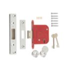 ERA Fire Rated  5 Lever Chrome Mortice Deadlock 76mm Case - 56mm Backset