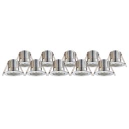 LAP Cosmoseco Fixed  Fire Rated LED Downlights Chrome 5.8W 450lm 10 Pack
