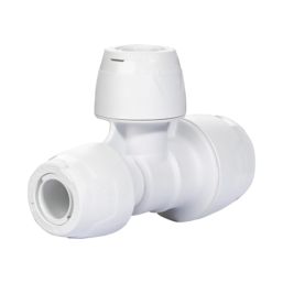 Hep2O  Plastic Push-Fit Reducing Keyless Tee 15mm x 10mm x 10mm