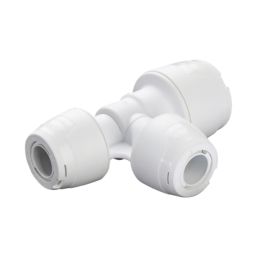 Hep2O  Plastic Push-Fit Reducing Keyless Tee 15mm x 10mm x 10mm
