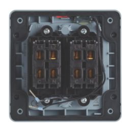 Contactum  IP66 20A 2-Gang 2-Way Weatherproof Outdoor Switch with Neon
