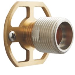 Highlife Bathrooms  Round Shower Brackets Brushed Brass