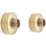 Highlife Bathrooms  Round Shower Brackets Brushed Brass