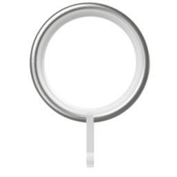 Rothley Silver Steel Curtain Rings 28mm 10 Pack