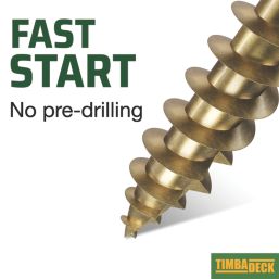 TimbaScrew  TX Wafer Thread Cutting Timber Screws 6.7mm x 150mm 50 Pack