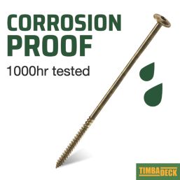 TimbaScrew  TX Wafer Thread Cutting Timber Screws 6.7mm x 150mm 50 Pack