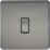 Knightsbridge  20A 1-Gang DP Control Switch Black Nickel