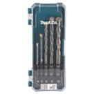 Makita  Straight Shank Masonry Drill Bit Set 5 Pieces