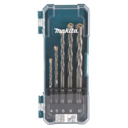 Makita  Straight Shank Masonry Drill Bit Set 5 Pieces