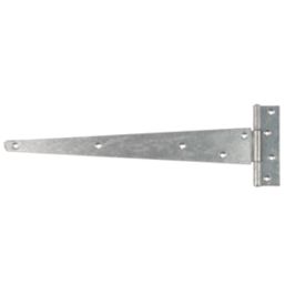 GateMate Matt Silver Straight Medium Tee Hinges  125mm x 16" x 400mm 2 Pack