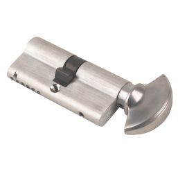 ERA  6-Pin Euro Cylinder Thumbturn Lock 35-35 (70mm) Satin Nickel