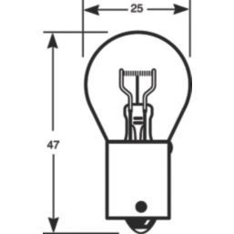 Ring BA15s SCC Brake/Indicator/Reverse/Rear Fog Lights 21W 2 Pack