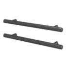Essentials Annatto T Bar Handles Titanium 220mm 2 Pieces