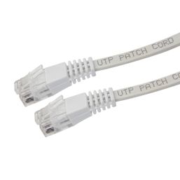 Labgear White Unshielded RJ45 Cat 6 Patch Lead 20m