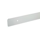 Unika Worktop Edging End Cap Brushed Silver 630mm x 30mm