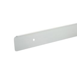 Unika Worktop Edging End Cap Brushed Silver 630mm x 30mm