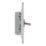 LAP  20A 16AX 1-Gang 2-Way Toggle Switch  Brushed Stainless Steel